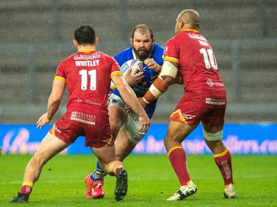 Adam Cuthbertson could back up on Saturday, three days after captaining Rhinos against Catalans. Picture by Bruce Rollinson.