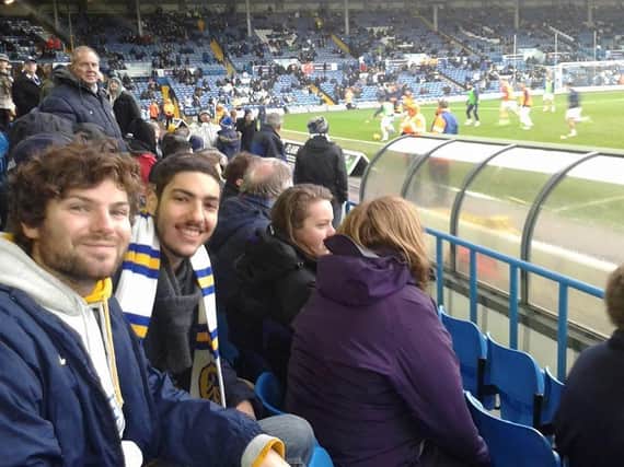Giovanni and his english friend Jono Goldsack who brought him to Elland Road in 2014.
