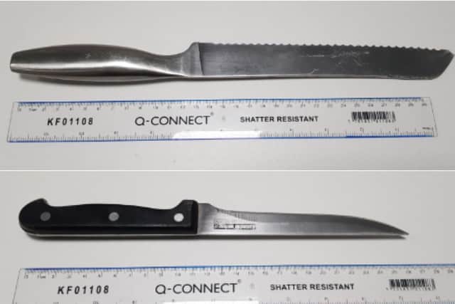 The knives seized in Leeds (Photo: WYP)
