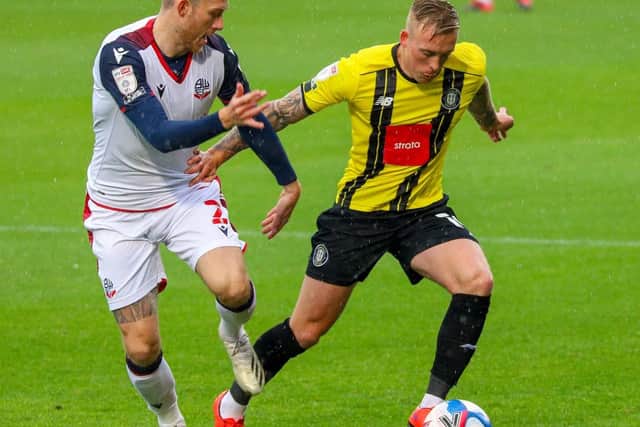 Harrogate Town debutant Calvin Miller. Picture: Matt Kirkham.