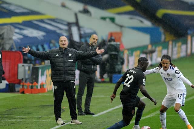 BEAUTIFUL GAME - Marcelo Bielsa and Pep Guardiola look on as Leeds United and Manchester City went to war in a 1-1 Elland Road draw. Pic: Simon Hulme