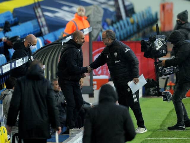 ENTERTAINERS - Marcelo Bielsa and Pep Guardiola's Leeds United and Manchester City sides played out a thrilling 1-1 draw at Elland Road. Pic: Simon Hulme
