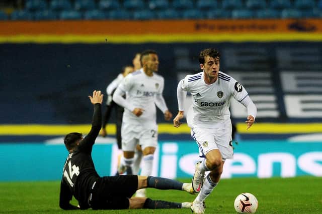 BELIEVER - Patrick Bamford didn't add to his three Premier League goals for Leeds United but he played a full part in their performance against Manchester City. Pic: Simon Hulme