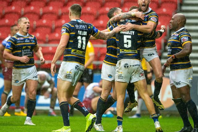 Rhinos are on their way to Wembley. Picture by Bruce Rollinson.