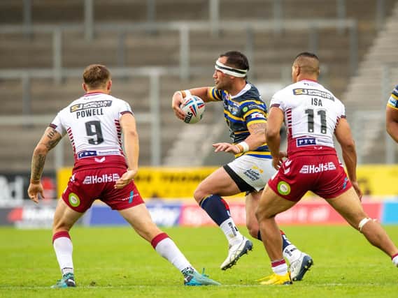 Bodene Thompson is back in contention for Rhinos. Picture by Bruce Rollinson.