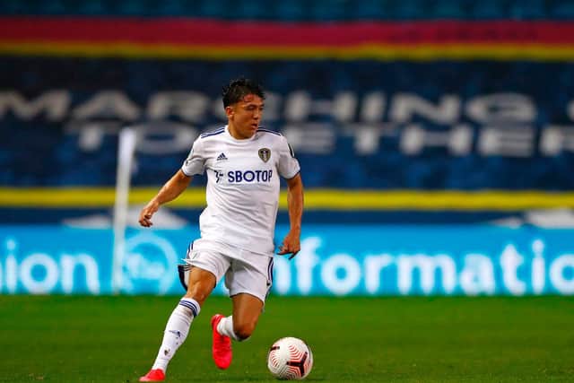 STANDING OUT - Ian Poveda was outstanding for Leeds United against former club Manchester City. Pic: Getty