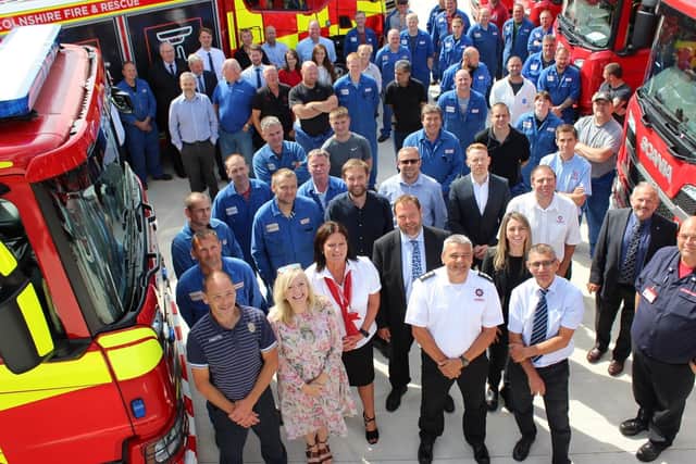 A politician's work: Batley and Spen MP Tracy Brabin officially opening a new factory at Angloco, Britain’s longest-established manufacturer of fire engines – doubling the company’s production capacity.