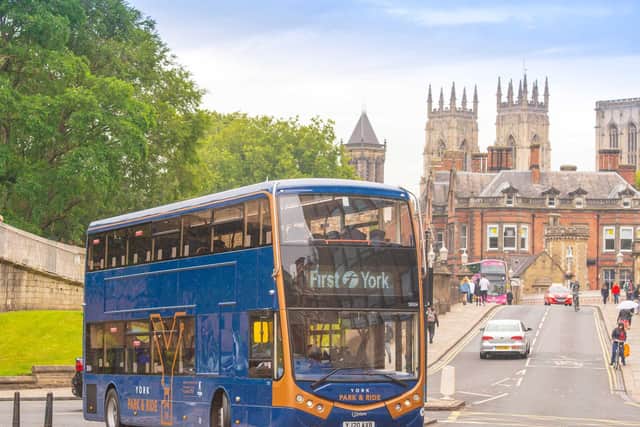 A Metrodecker EV in York. Pic by RIchard Walker/Image North