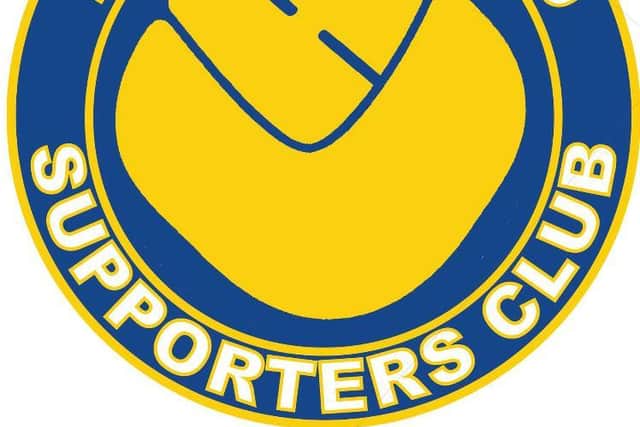 Leeds United Los Angeles Supporters Club badge.