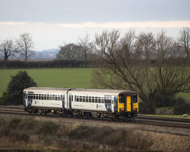 A train travels through Yorkshire. Pic: PA