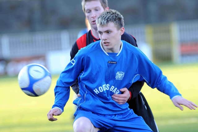 LUCK OF THE DRAW - Stuart Dallas in Irish Cup action for Coagh United against Crusaders, who signed him later that year after being impressed with his talent (Pic: PressEye)