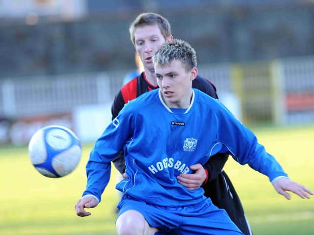 LUCK OF THE DRAW - Stuart Dallas in Irish Cup action for Coagh United against Crusaders, who signed him later that year after being impressed with his talent (Pic: PressEye)