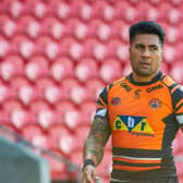 Sosaia Feki will miss the rest of the season after being hurt on his Tigers debut. Picture by Tony Johnson.