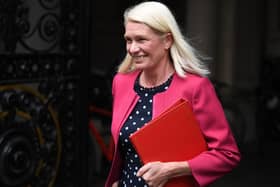 Amanda Milling, leaves Downing Street on September 8, 2020 in London. Photo by Leon Neal/Getty Images