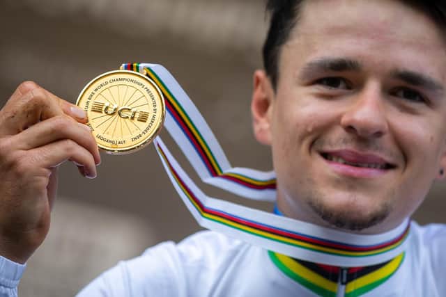 Another gold medal for Tom Pidcock of Leeds out in Austria today (Picture: Alex Whitehead/SWPix.com)