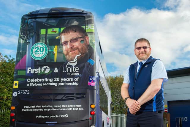 Paul Ackroyd is raising awareness for a mental health training programme run in partnership with First Bus and Unite the Union.