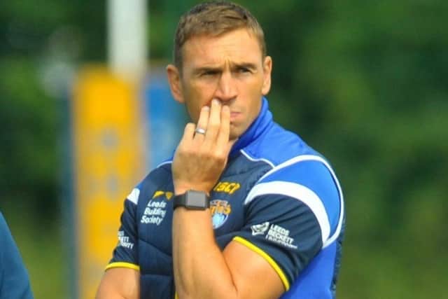 Close friend and former team-mate Kevin Sinfield has been supporting Rob Burrow since his MND diagnosis. Picture: Steve Riding.