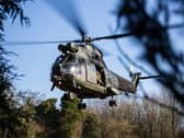 Puma helicopters will fly over Leeds as part of training before a mission in Afghanistan. Photo provided by Royal Air Force Benson.