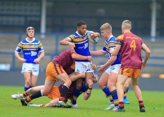Leeds Rhinos' youngster Levi Edwards. Picture: Craig Hawkhead.