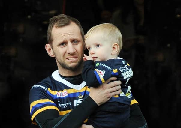 Rob Burrow at a testimonial match staged at his beloved Headingley earlier this year.