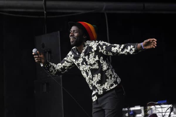Imar Shephard pictured on stage at the Black Music Festival in Potternewton Park, Leeds, in August 2018. Picture: Simon Hulme.