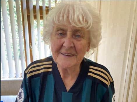 A Leeds United-mad grandma who has supported the club for 75 years has gone viral - after an incredible picture surfaced of her cheering on the team in 1950.