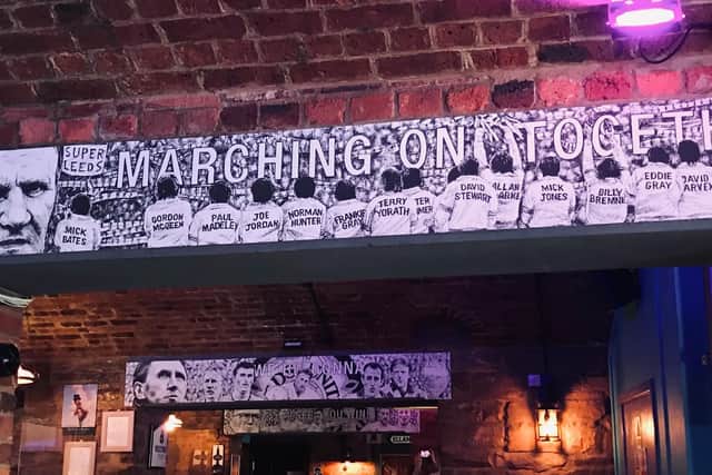 The images celebrate Leeds United history down the years.