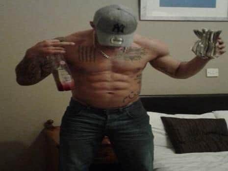 Gang leader Hassan Jalilian posed topless with wads of cash during the major drug supply conspiracy in Leeds.