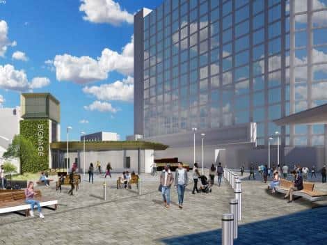 An artist's impression of New Station Street.