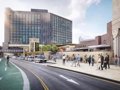 Artist's impression of Bishopgate Street.