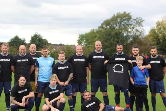 The Kews fundraising football team