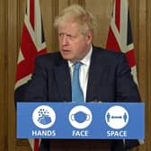 Prime Minister Boris Johnson during a media briefing in Downing Street, London, on coronavirus (COVID-19). Photo: PA