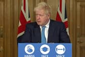 Prime Minister Boris Johnson during a media briefing in Downing Street, London, on coronavirus (COVID-19). Photo: PA