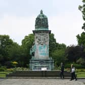 The statue of Queen Victoria at Woodhouse Moor was vandalised earlier this year.