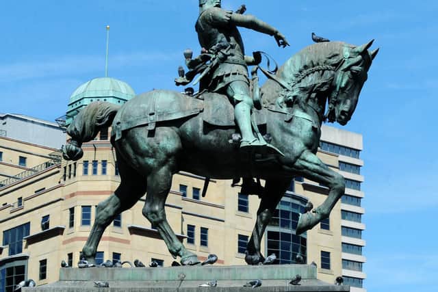 The Black Prince statue in City Square - which has no local connection to Leeds.