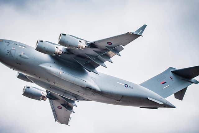 The RAF C-17 Globemaster aircraft (Photo: RAF Brize Norton)