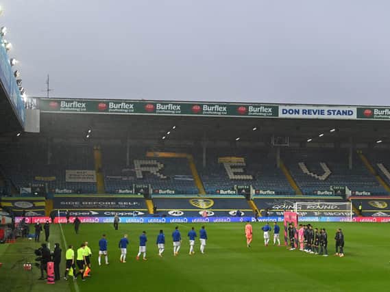 Leeds United face Wolves at Elland Road on Monday night. Picture: Getty Images.