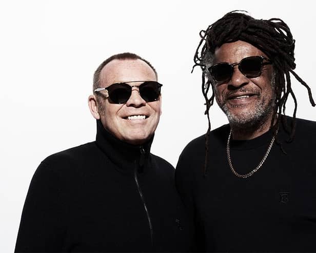 Ali Campbell and Astro.