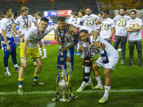 POSTER BOYS - Leeds United Championship title winners Kalvin Phillips and Tyler Roberts are using their platforms to promote the Premier League's No Room for Racism campaign.