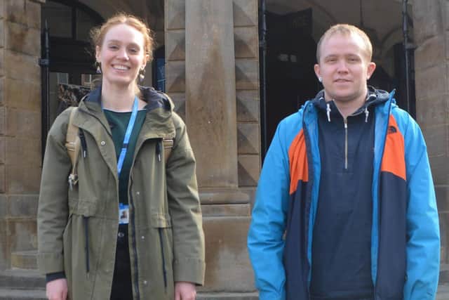 Members of Forward Leeds' new specialist therapeutic outreach team Marlisse Elliott and Matt Hanson.