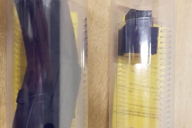 A stun gun was also recovered in the raid at the property in Cross Green.