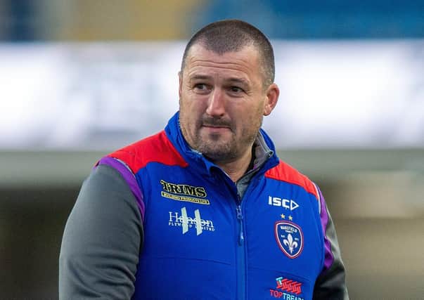 Wakefield Trinity coach Chris Chester.
 Picture: Bruce Rollinson.