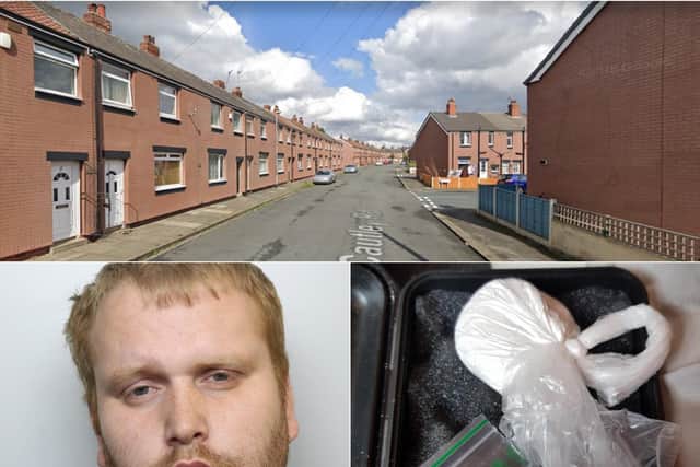 Adam Hunter was jailed for seven years and six months after more than £80,000 worth of drugs were seized from his home on Cautley Road, Cross Green.