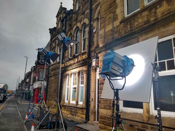The pub is being used as a location for an exciting new TV show