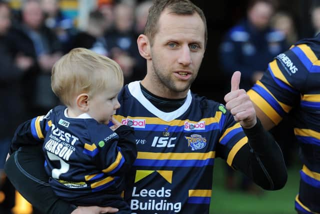 Rob Burrow pictured at the testimonial match for Jamie Jones-Buchanan in January 2020.

Photo: Steve Riding