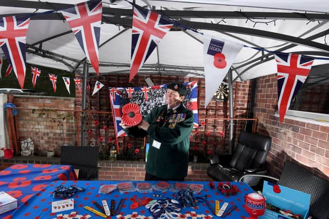 Cheryl Johnson, 52, who has stepped up as an organiser for this year's poppy appeal in Rotherham