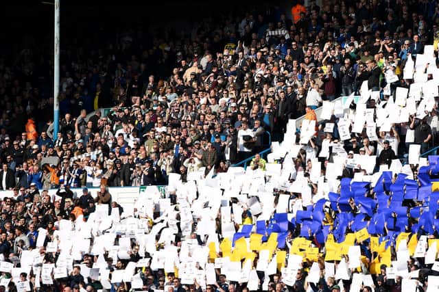 GENEROSITY - Leeds United fans are closing in on the target set by Newcastle United fans, as local food banks benefit from protests against Premier League pay per view prices. Pic: Getty