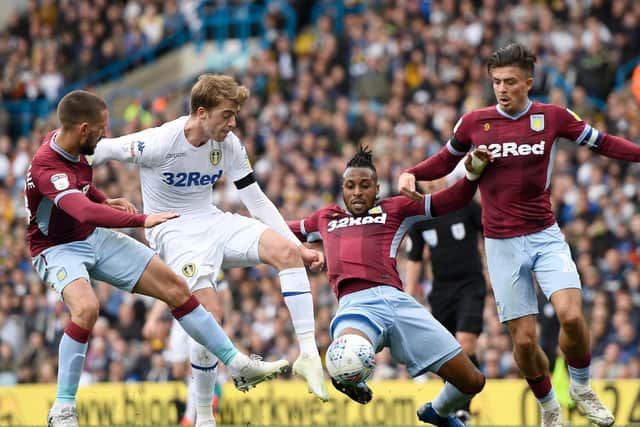 MEETING AGAIN - Leeds United and Aston Villa will do battle in the Premier League tonight. Pic: Getty
