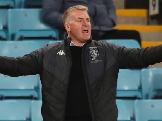 FRUSTRATED - Aston Villa boss Dean Smith wasn't happy with his side's second half performance but credited Leeds United for their display. Pic: Getty