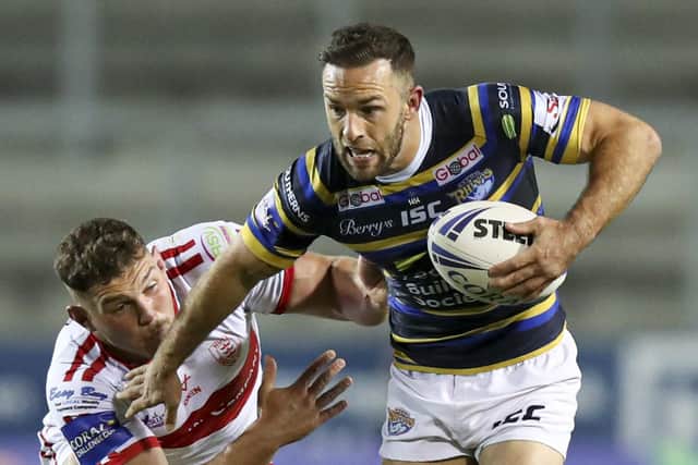 Captain Luke Gale is back in Leeds Rhinos squad to face Castleford Tigers tomorrow. Picture: Paul Currie/SWpix.com.